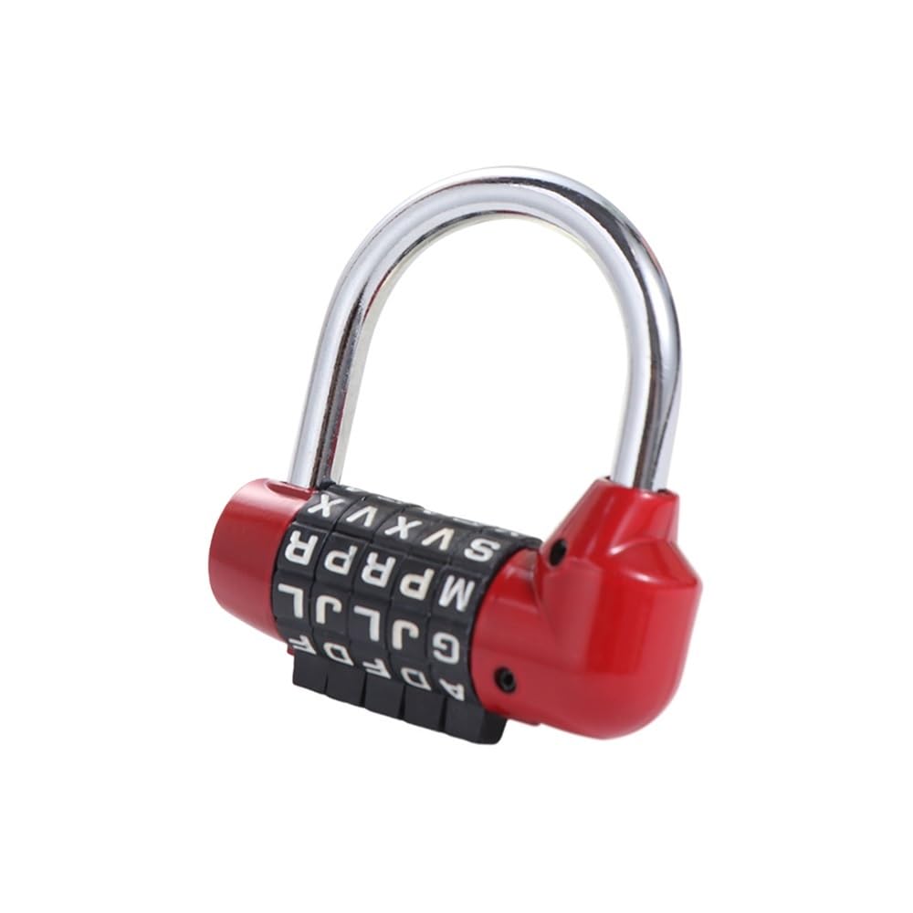 Suitcase Locks, Combination Padlock Zinc Alloy Code Changeable Digital Lock Multicolor(Rosso)