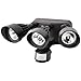 Morris 72564 LED Motion Activited Secutiry Flood Light, 3 Heads, Bronze, 3000K, 36W, 120-277V, 3090 lm
