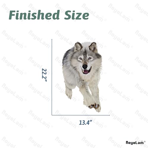 Vinilo decorativo Running Wolf de RoyoLam 40x60 cm miniatura 5