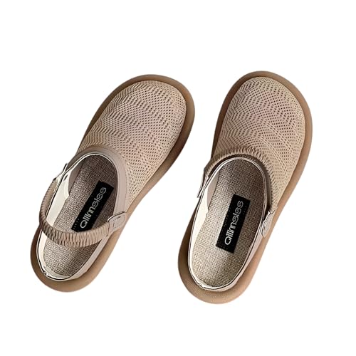 SMILE 通気性サンダル ホワイト・ブラウン*7 SMILE 通気性サンダル