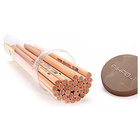 ETOPSTECH Lead-Free Paint-Free Natural Wood Triangle 2B Pencil,for Art Sketching Writing Drawing (30 pcs) Cover