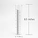 Accnicc 1.75'' x 7'' High Capacity Rain Gauge Glass Replacement Tube for Outdoor Patio Garden Yard