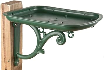 Outdoors Bird Feeder - Tray for Wild Birds and Squirrels for Outside - Cardinal, Finch, Thistle Bird, Woodpecker, Bluebird and More - Outdoor Feeding Station for Garden and Yard - Heavy Duty Platform