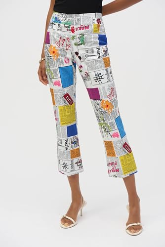 Women's Millennium Word Print Flared Pants2