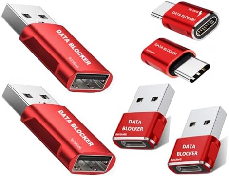 Data Blocker, USB C Data Blocker Protect Against Juice Jacking, 6...