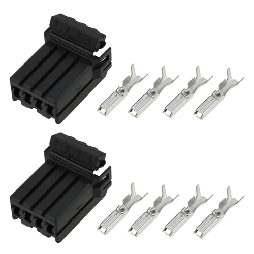 OTOTEC Connecteur de Phare de Moto 4 Broches 174922-2 2 Pièces Compatible avec Har-Ley Softail