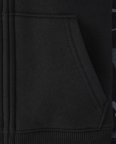 Image of The Children's Place boys Long Sleeve, Sherpa Lined, Zip-front Hoodie Sweatshirt