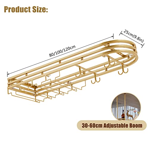 Support bouteilles vin suspendu vintage casier inversé - 7