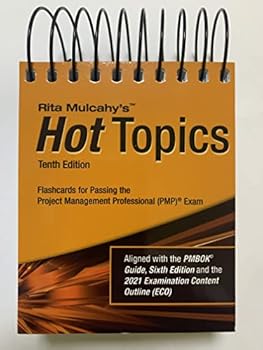 Spiral-bound Hot Topics PMP® Exam Flashcards - Tenth Edition - Flashcards Book