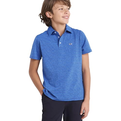 Image of Vineyard Vines Kids Bradley Stripe Sankaty Polo (Toddler /Little Kids /Big Kids)