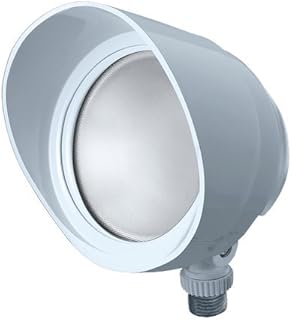 RAB Lighting BULLET12YW LED Bullet Flood, 12W, 800 lm, 3000 K (Warm), White Finish