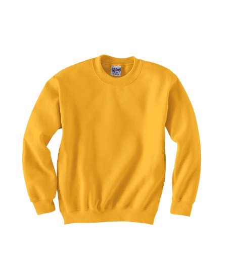 Gildan G180_AP Gd 8 Oz 50/50 Fleece Crew Gold L