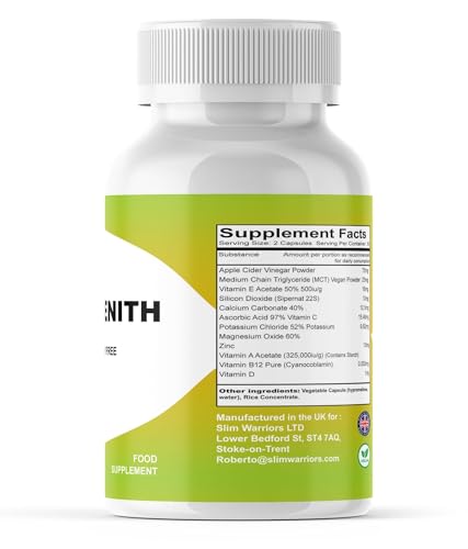 ProZenith Weight Loss Support – 60 Vegan Capsules – Natural Supplement with Herbal Extracts & Vitamins – Supports Metabolism & Energy – Supplement Heaven - Image 4
