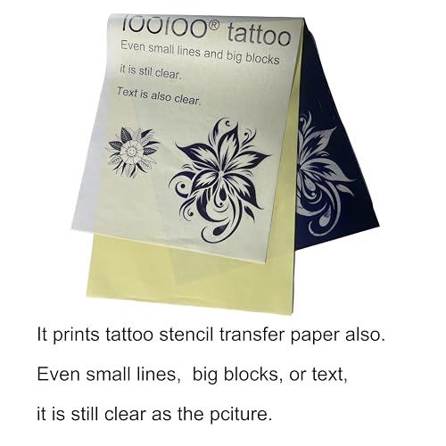Image of IOOIOO D210 Portable Printer, Wireless Inkless Bluetooth Thermal Printer for Tattoo Stencil Transfer Paper, for 8.5 x 11 Letter, A4 Rolled & Folded Thermal Paper (Black, Without Carrying Case)