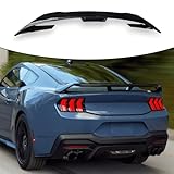 Rear Spoiler Compatible with Ford Mustang EcoBoost/Dark Horse/GT/GTD 2024-2025 ABS Gloss Black Performance Spoiler Rear Wing Lip Exterior Accessories