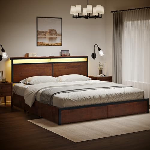 Base para Cama King Size Con Cajones 4 Base para Cama King Size Con Cajones 2