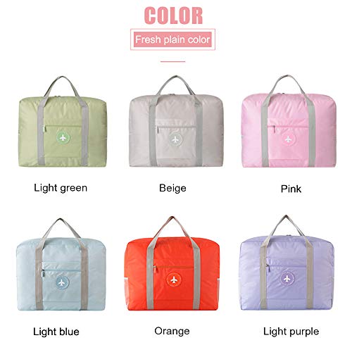 AINAAN Travel Foldable Bag & Portable Duffel for Women, Men& Kids - Waterproof Lightweight Carry On Luggage (Pink) - Image 3