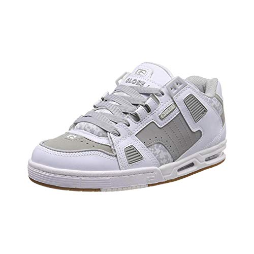 Image of Globe Men's Skateboarding Shoes , Multicolour White Grey Gum , 13 US
