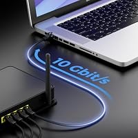 deleyCON 2m CAT7 Netzwerkkabel RJ45 10 Gigabit SFTP PiMF - Schwarz – Ansicht 6