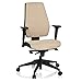 HJH Office 608819 - Sedia girevole per ufficio Pro-tec 500, in tessuto, colore: grigio scuro/beige