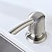 GICASA Kitchen Sink Soap Dispenser - High-Capacity 320ML ABS Bottle with Brushed Nickel Finish