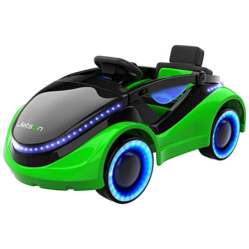 Jetson Moby Electric Racer with LED Light-Up Hood and Wheels, Foot Pedal