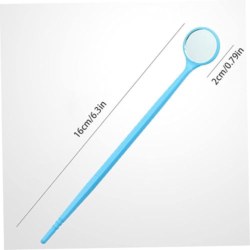 Miniatura 6 de Espejo dental desechable, 100 unidades de cuidado bucal, limpiador de dientes de boca, removedor de placa de hilo dental, blanqueamiento dental para