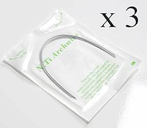 10X Ortodoncia Dental Niti Térmica Activada Arco Redondo Alambre Forma Ovoide - Foto 4