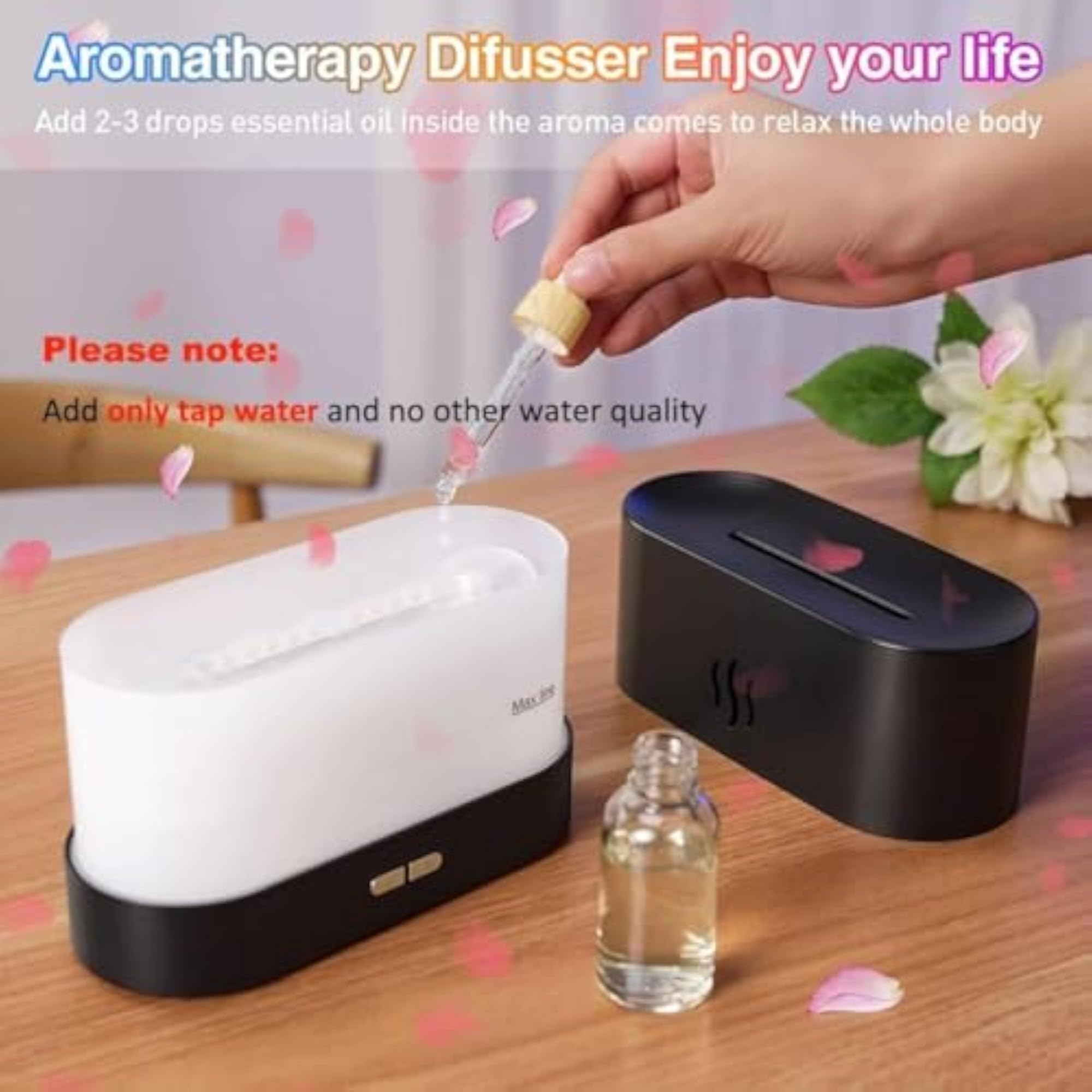 Aroma Scent Diffuser Essential Living Room Fire Flame Diffuser