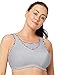 Produktbild Glamorise Damen Glamorise Damen Halt gebender, bügelloser Sport-Bustier für große Größen Nr. 1066 Sport-BH,,per pack Silber (Grau 040),75J(Herstellergröße: 75 J)