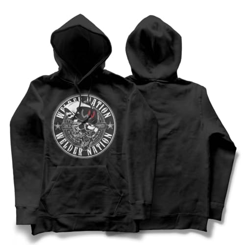 Image of Welder Nation Heavy Duty Hoodie, Comfortable and Durable Fleece-Lined Hood, and Styles
