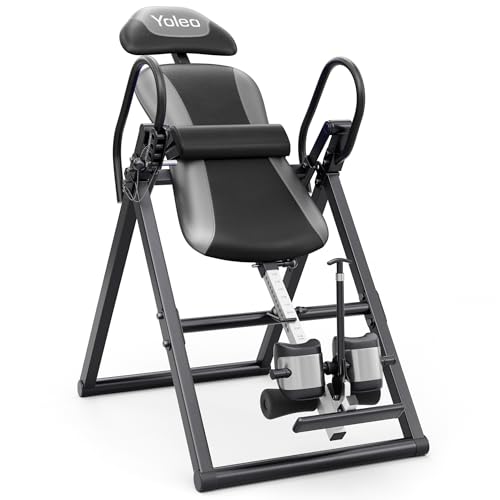 Dripex Table d'inversion Pliable réglable entraîneur de gravité Banc d'inversion Équipement pour de Gym à Domicile Entraînement Poids de l'utilisateur...