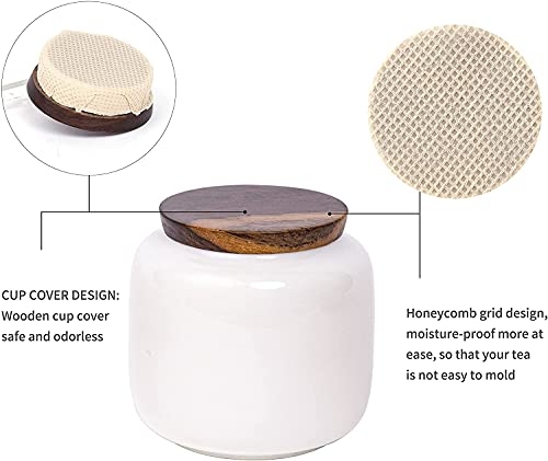 Draagbare Travel Tea Set,Witte Keramische Theeset, Theepot met Water Filler, Theekopjes voor 7 - Image 5