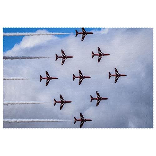 Sets de table antidérapants Air Show protège table chaleur 6pcs