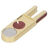  3 en 1 multifunci¨®n en Forma de U recortador de Punta de Taco formador de Punta de Taco Herramienta de reparaci¨®n de Palo de Mesa de Billar Accesorios de Billar Dorado