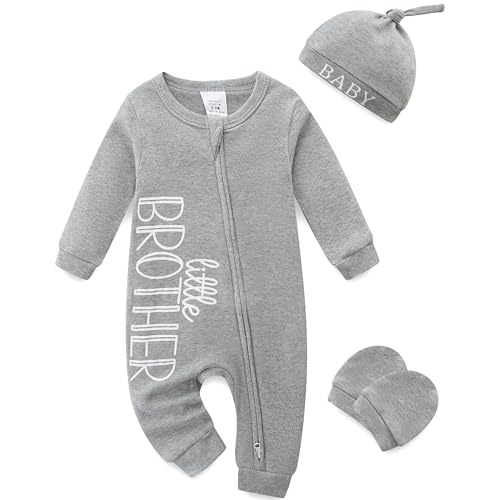 10 Best Boys Announcement Outfits That Make an Instant Statement 9 Newborn Boy Clothes Little Brother Outfit (3 Pcs)