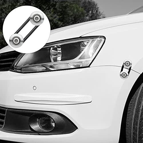 Bumper Quick Release, Mellbree Quick Release Trunk Front Rear Bumper Fasteners Fenders Holders Kit Compatible For Universal Car Bumper (Silver 4 X Quick Release Tabs With 12 X O-Ring Fastener） #TOP6