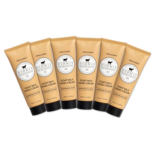 Dionis Goat Milk Hand Cream Vanilla Bean 1oz (Pack of 6)