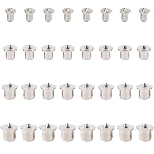 32 Stück Zentrierspitze Dübelhilfe Zentrierspitzen Dübel Holzarbeiten Bohrwerkzeuge Zentrierspitzen Holzdübel Kohlenstoffstahl Dübelloch 6 mm 8 mm 10 mm 12 mm Für Holzbearbeitung Positionieren