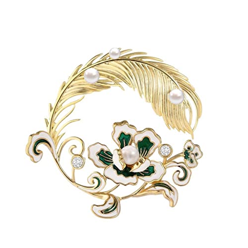 Broche paon pour foulard et écharpe accessoire idéal pour vos tenues professionnelles et sorties