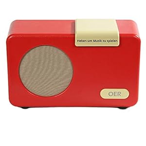 OER Muziekspeler (Rood). Speciaal ontwikkelt voor ouderen met dementie. Zeer eenvoudige bediening zonder lastige technologie. Design als een retro radio. Mooie uitkomst voor een dementie radio.