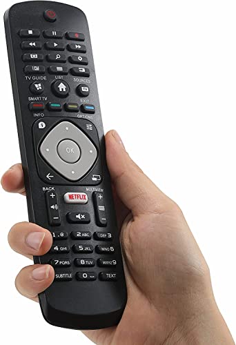 Universal remote Compatible with PHILIPS LED LCD SMART 4K Ultra HD HDR TV Remote Control, Black - Image 4