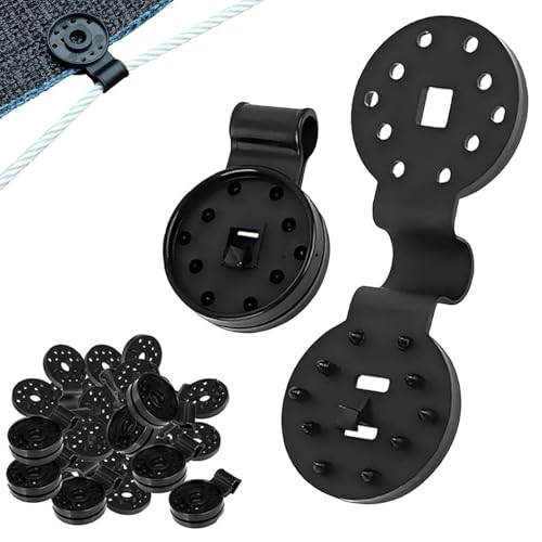 Clip di bloccaggio per tessuto ombreggiante per festival, 50/100/150 pezzi, clip di bloccaggio per tessuto ombreggiante, clip antivento riutilizzabile e rimovibile per giardino (50pcs)