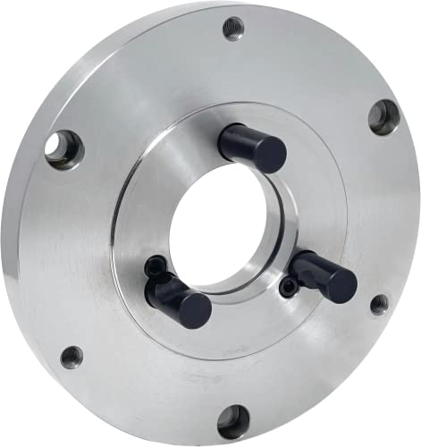 Cme 8" 4-Jaw Self-Centering (Scroll) Lathe Chuck With D1-4 Camlock Backing Plate, 2-Piece Inner Outer Reversible Jaws #TOP3