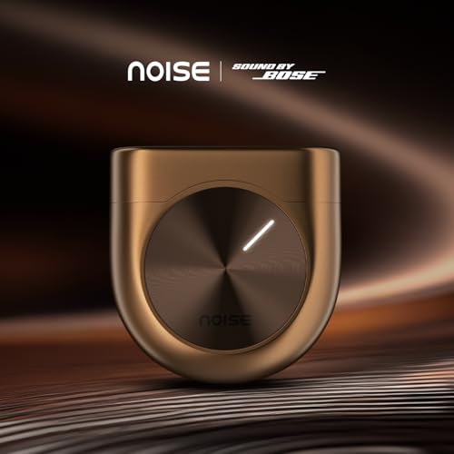 Image of Noise Master Buds, Sound by Bose in-Ear Bluetooth Earbuds, Up to 49dB Adaptive ANC, LHDC 5.0, Immersive Spatial Audio, 44H Playtime with 6 mic ENC, Dual Pairing, IPX5 Ear Buds TWS (Espresso Bronze)
