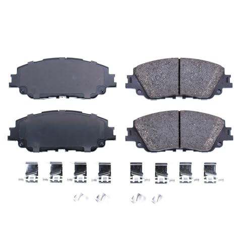 Image of PowerStop Front Brake Pads for Lexus ES250 2021-25 |ES300h 2019-25 |ES350 2019-25 |UX200 2019-22 |UX250h 2019-24 |Lexus UX300h 2025 - Z17 Ceramic Brake Pads with Installation Hardware, 17-2076