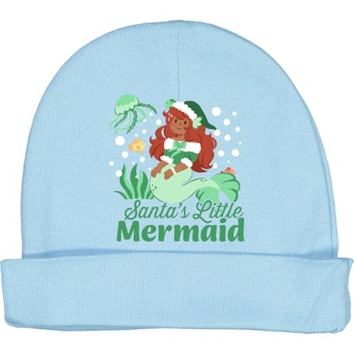 inktastic Santa's Little Mermaid Baby Beanie Hat