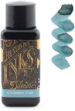 Diamine - 30ml Fountain Pen Ink - Celadon Cat