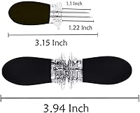 Vista 4 de Stainless Steel Corn Holders - 16Pcs/8 Pairs Black Corn Cob Holders, Interlocking Design Skewers for Home Cooking BBQ Parties Camping Negro