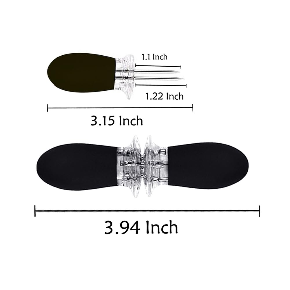 16 Stück/8 Paar schwarze Maiskolbenhalter – Edelstahl-Maiskolbenhalter, ineinandergreifende Design-Spieße für Zuhause, Kochen, Grillpartys, Camping